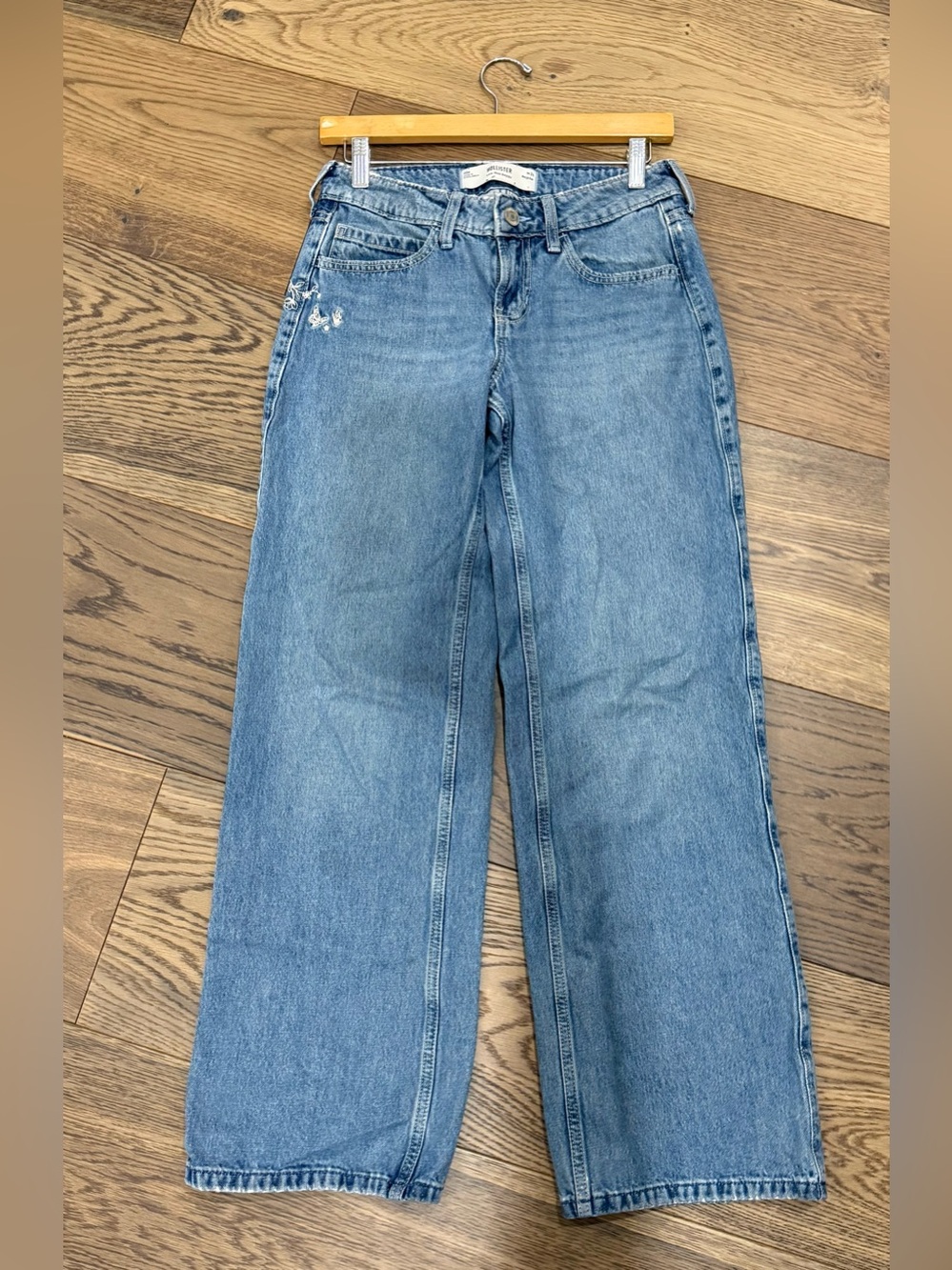 Hollister Light Blue Wide-Leg Jeans